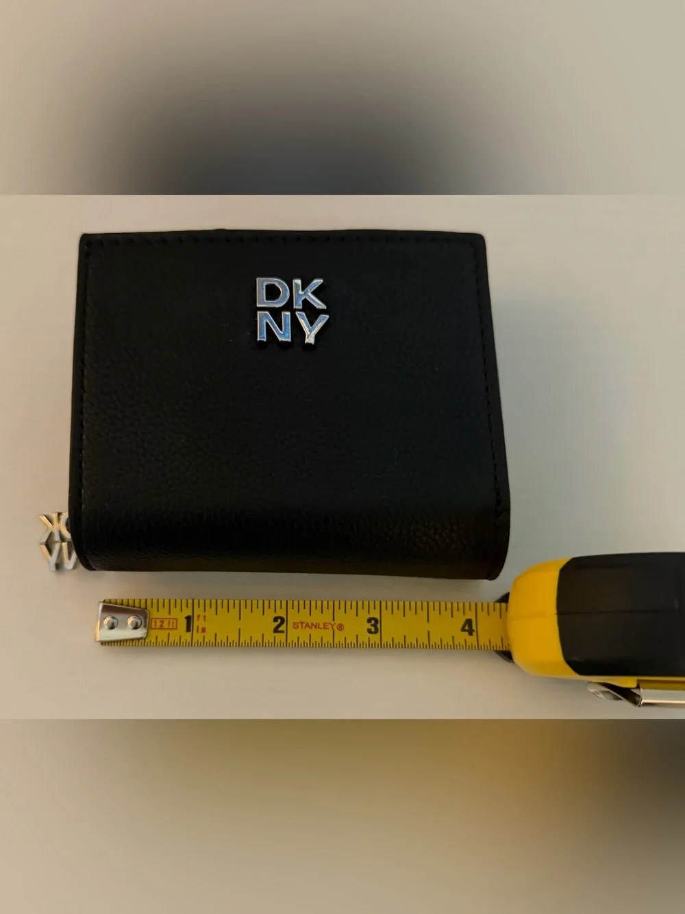 DKNY small compact black leather wallet